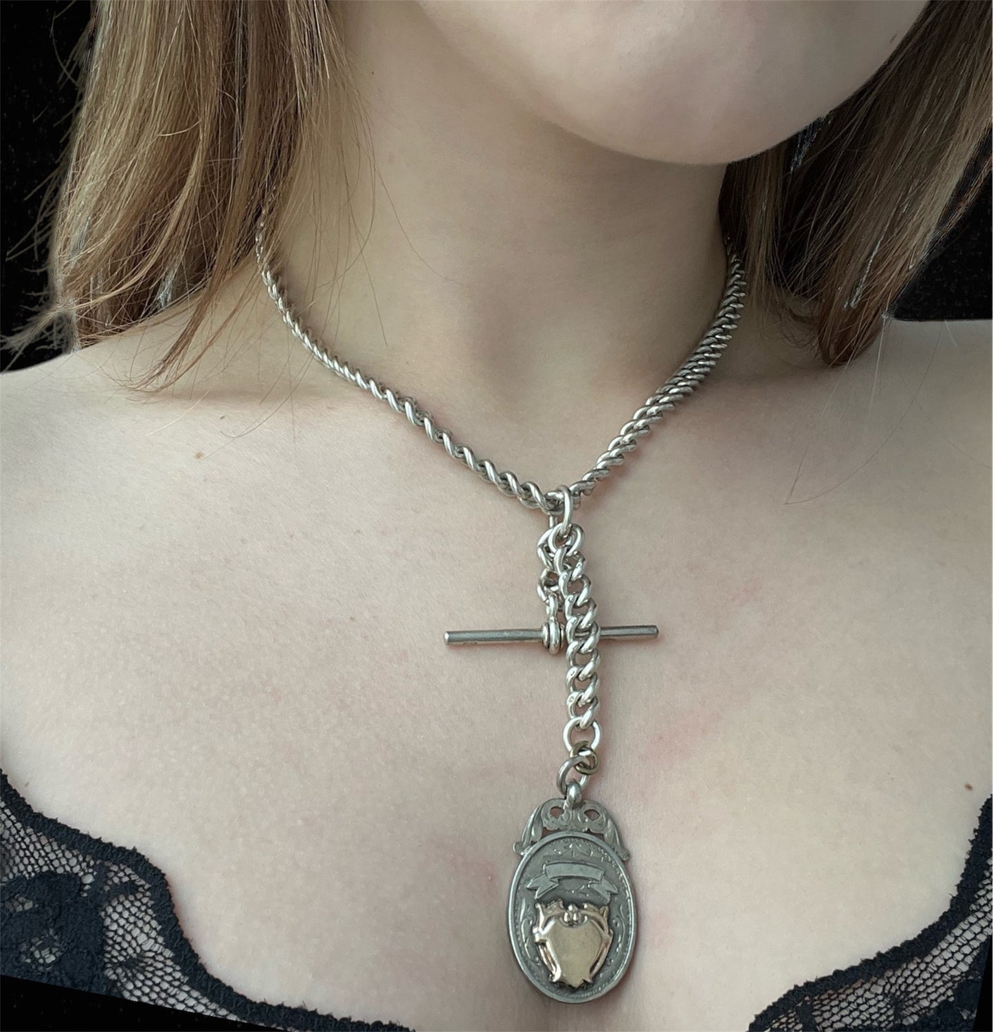 Catena inglese con pendente, XIX secolo