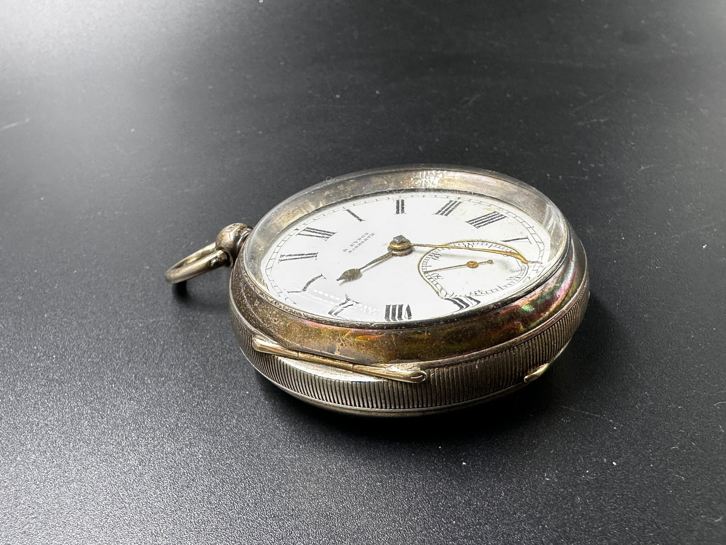 Orologio da tasca in argento – B. Eynon, Narberth – Cassa Chester 1806