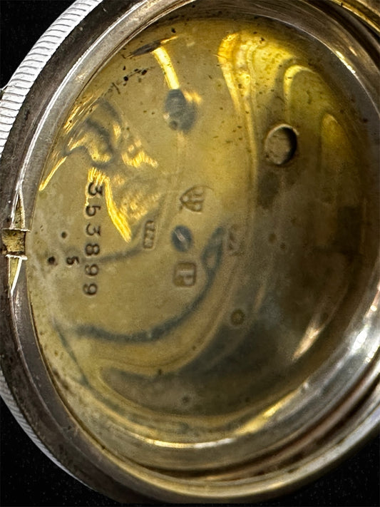 Orologio da tasca English Laver – Cassa in argento Chester 1908 – Movimento dorato (Copia)