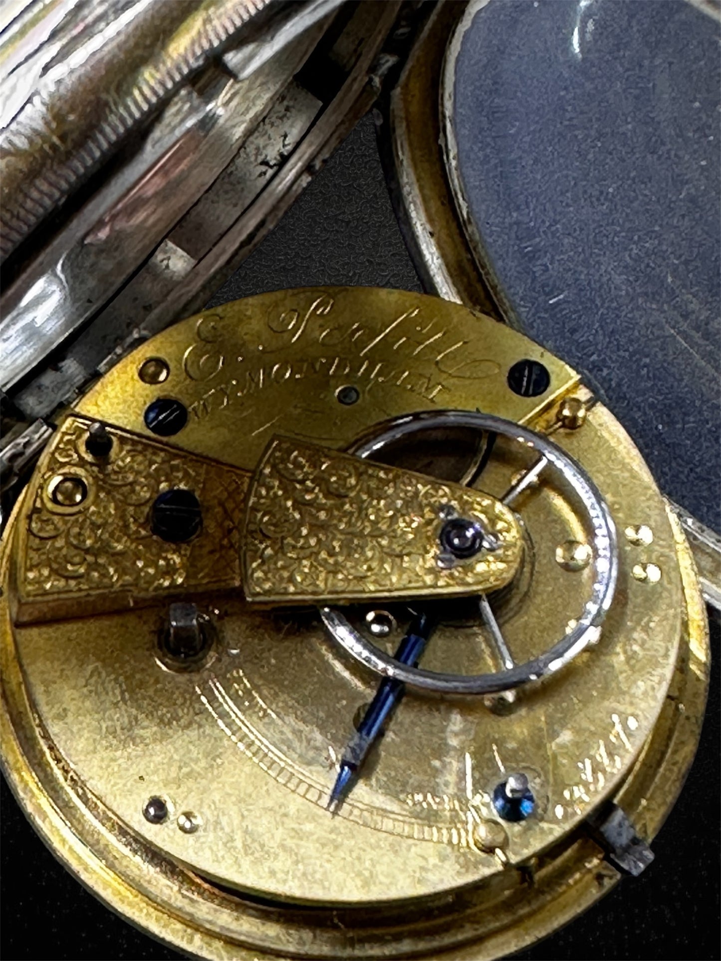 Orologio da tasca in argento – E. Perfitt, Wymondham – Londra 1874