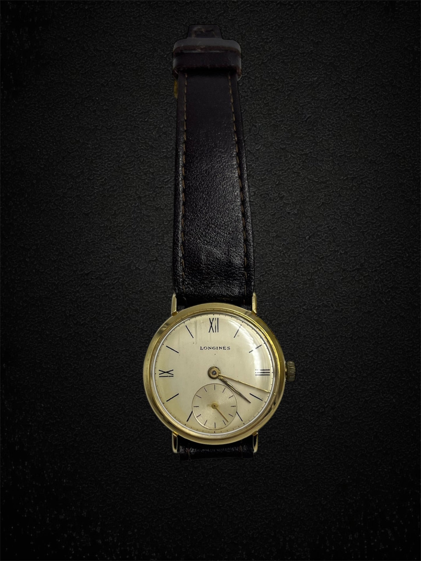 Longines – Orologio da polso vintage in oro giallo 18K