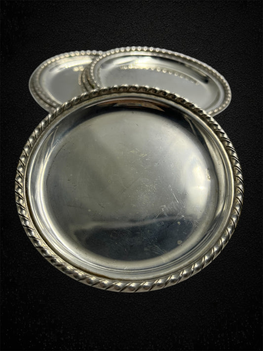 Set di 12 sottobicchieri in argento, stile San Marco