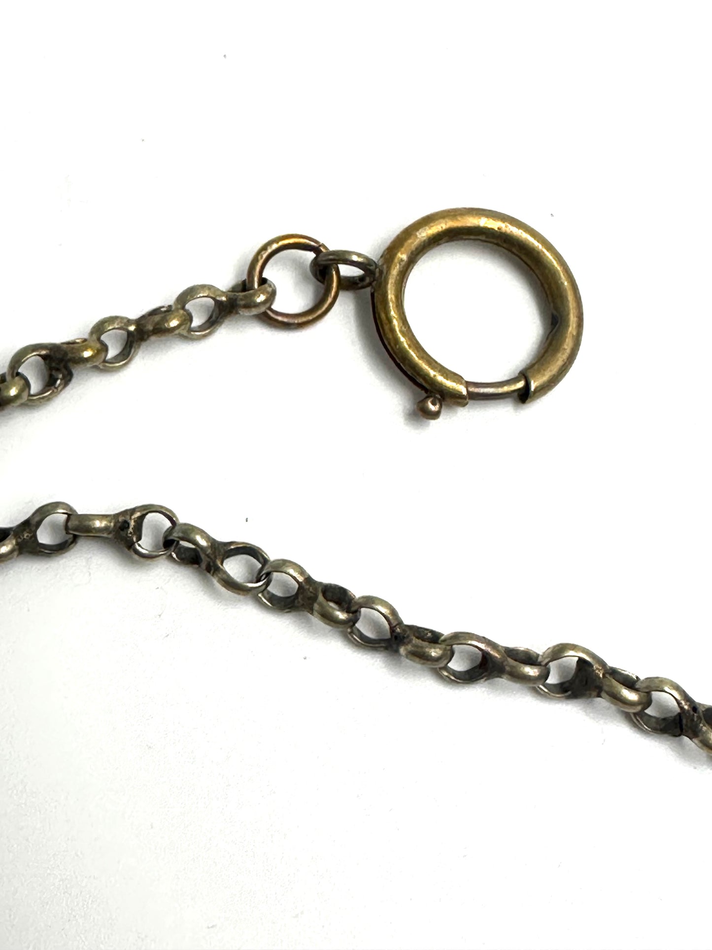 Catena in argento con ferro cavallo, primi '900.