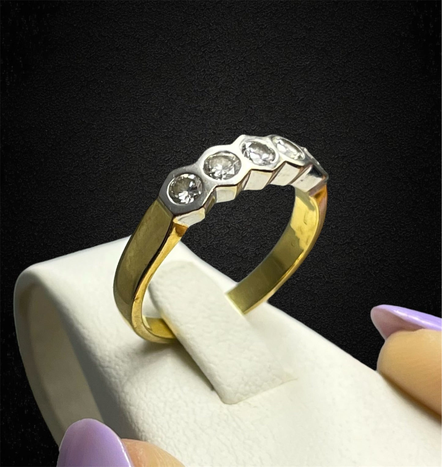 Riviere in oro bianco e giallo con diamanti