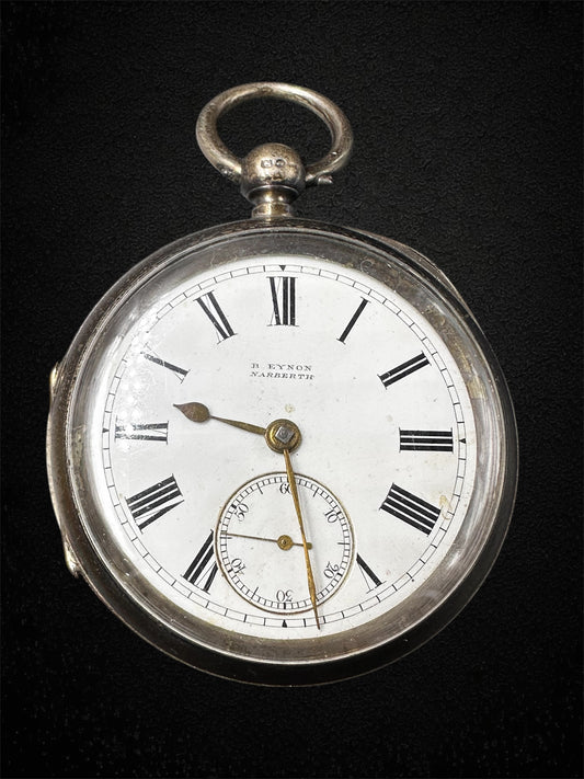 Orologio da tasca in argento – B. Eynon, Narberth – Cassa Chester 1806