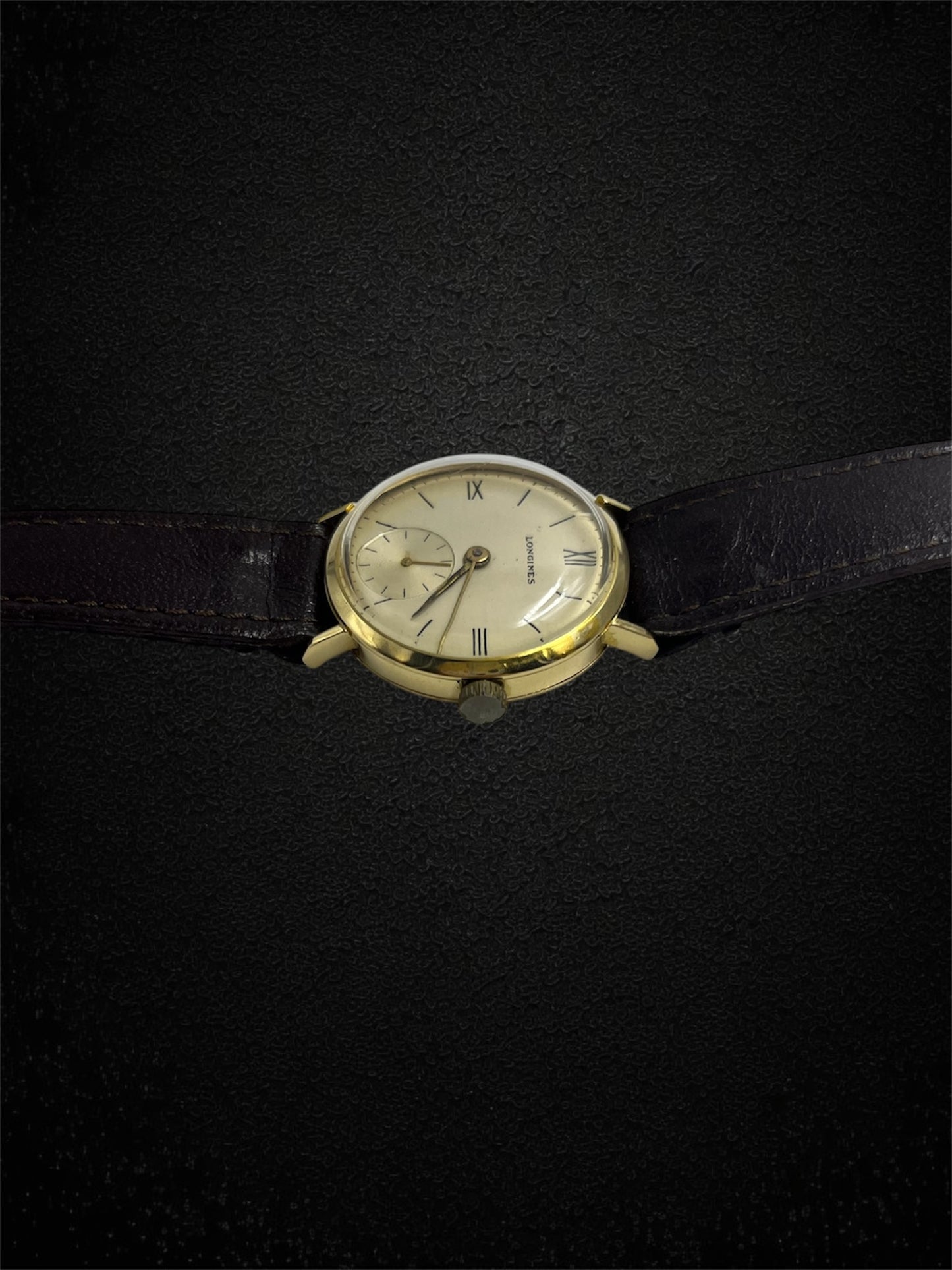 Longines – Orologio da polso vintage in oro giallo 18K