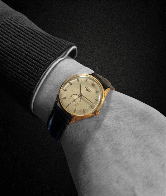 Longines anni '50, cassa oro, cal. 23Z, referenza 6667