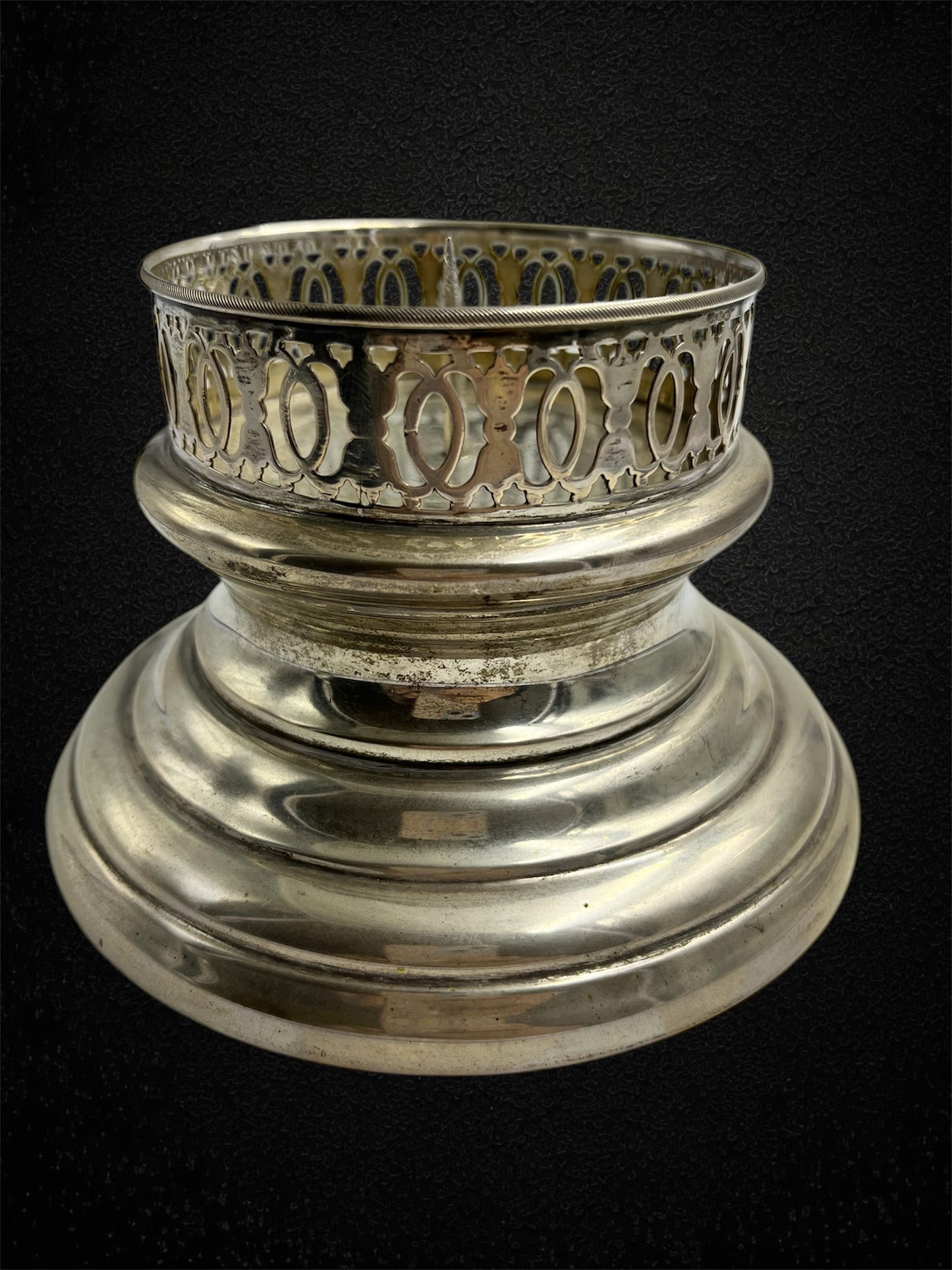 Ricci & C., Portacero in argento, Italia circa 1940