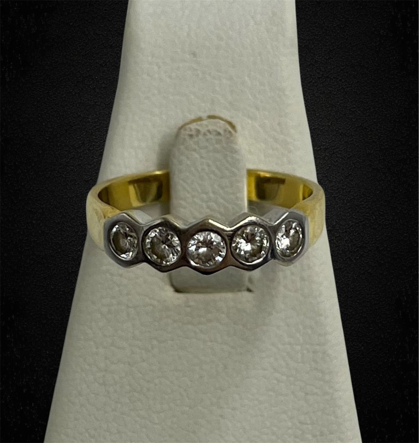 Riviere in oro bianco e giallo con diamanti