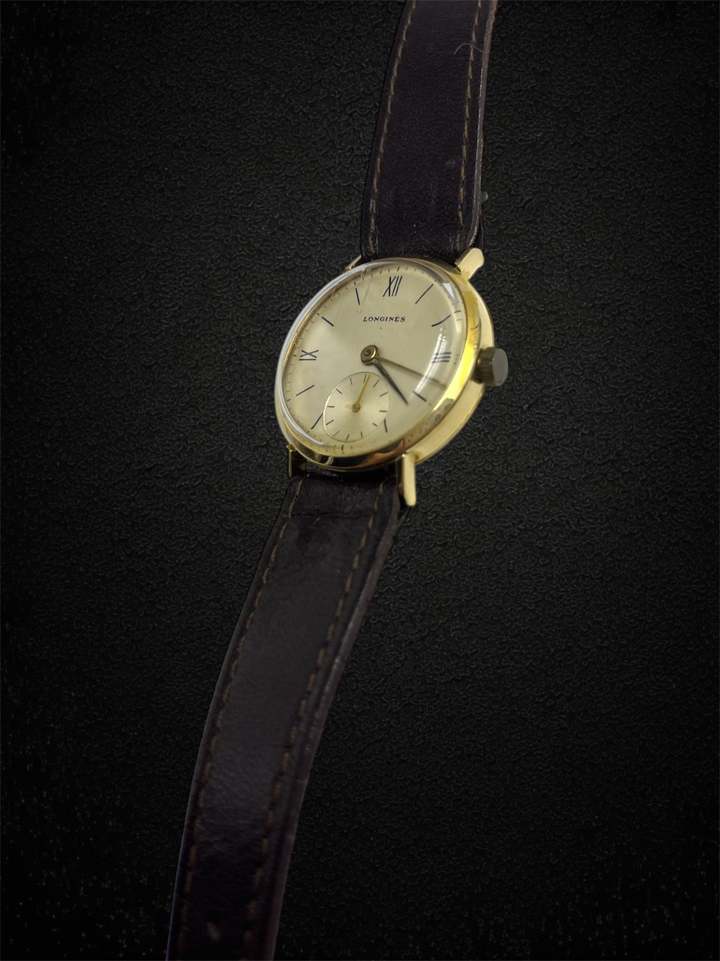 Longines – Orologio da polso vintage in oro giallo 18K