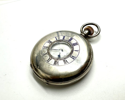 Orologio inglese "occhio di bue" in argento