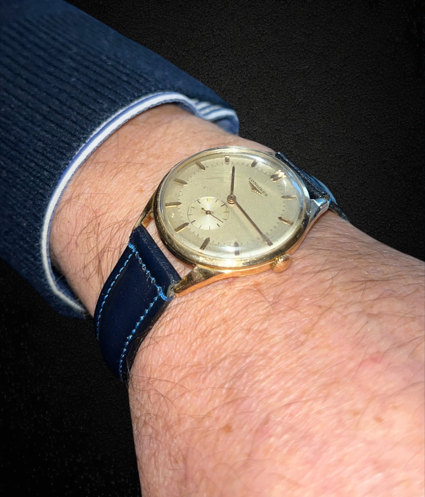 Longines anni '50, cassa oro, cal. 23Z, referenza 6667