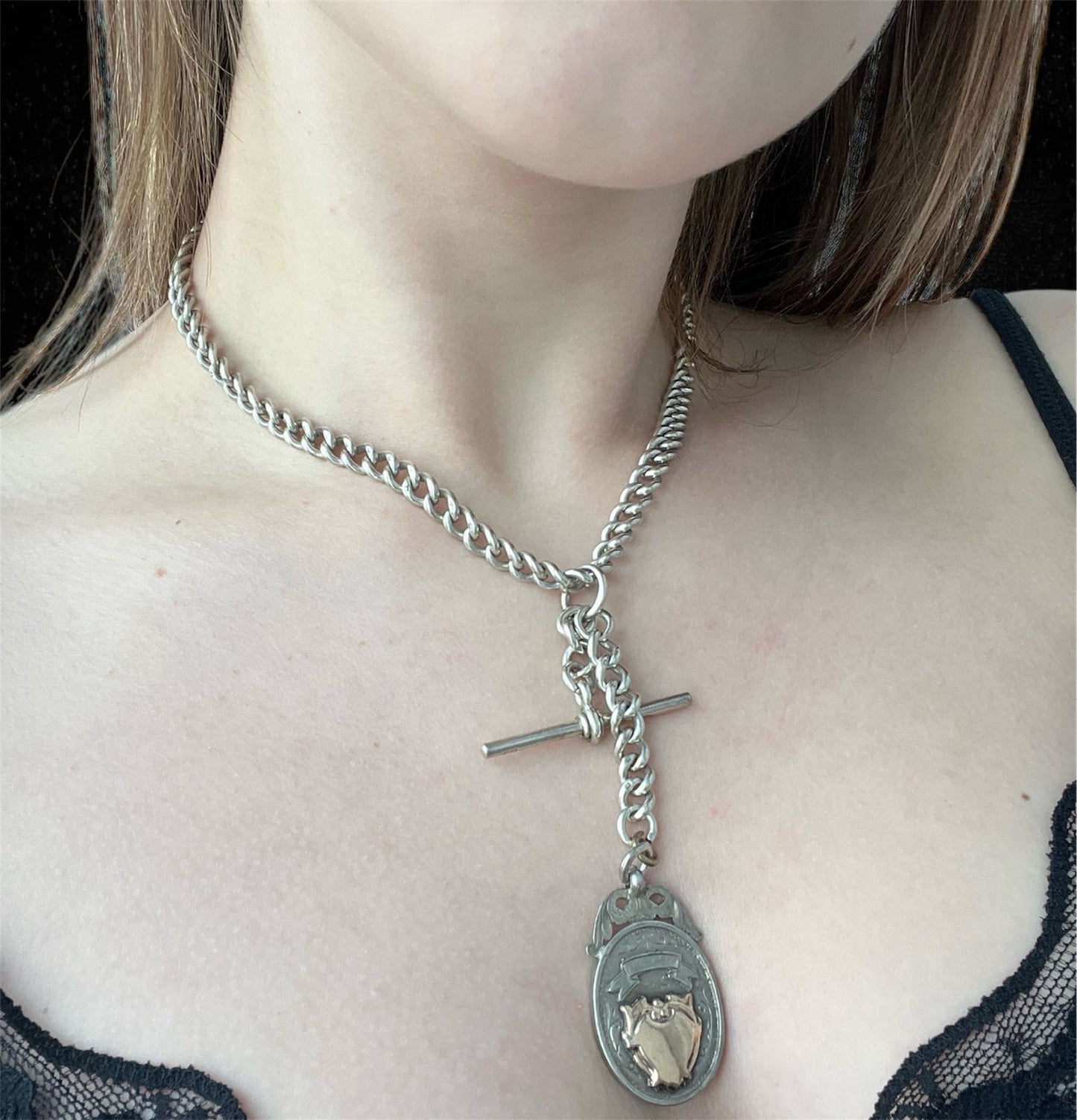 Catena inglese con pendente, XIX secolo