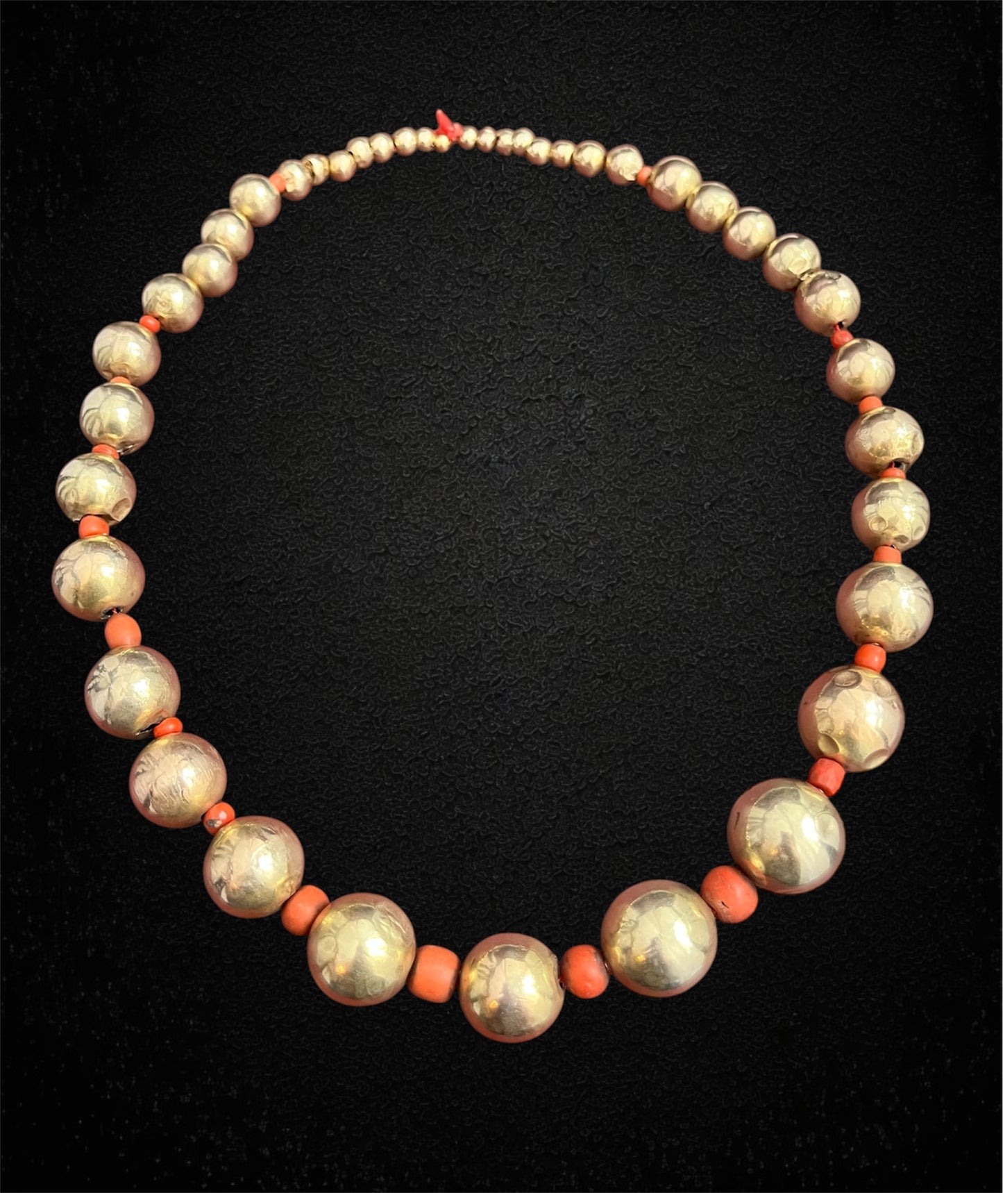 Rarissima collana di "vaghi" veneziani in oro, XVIIIth secolo