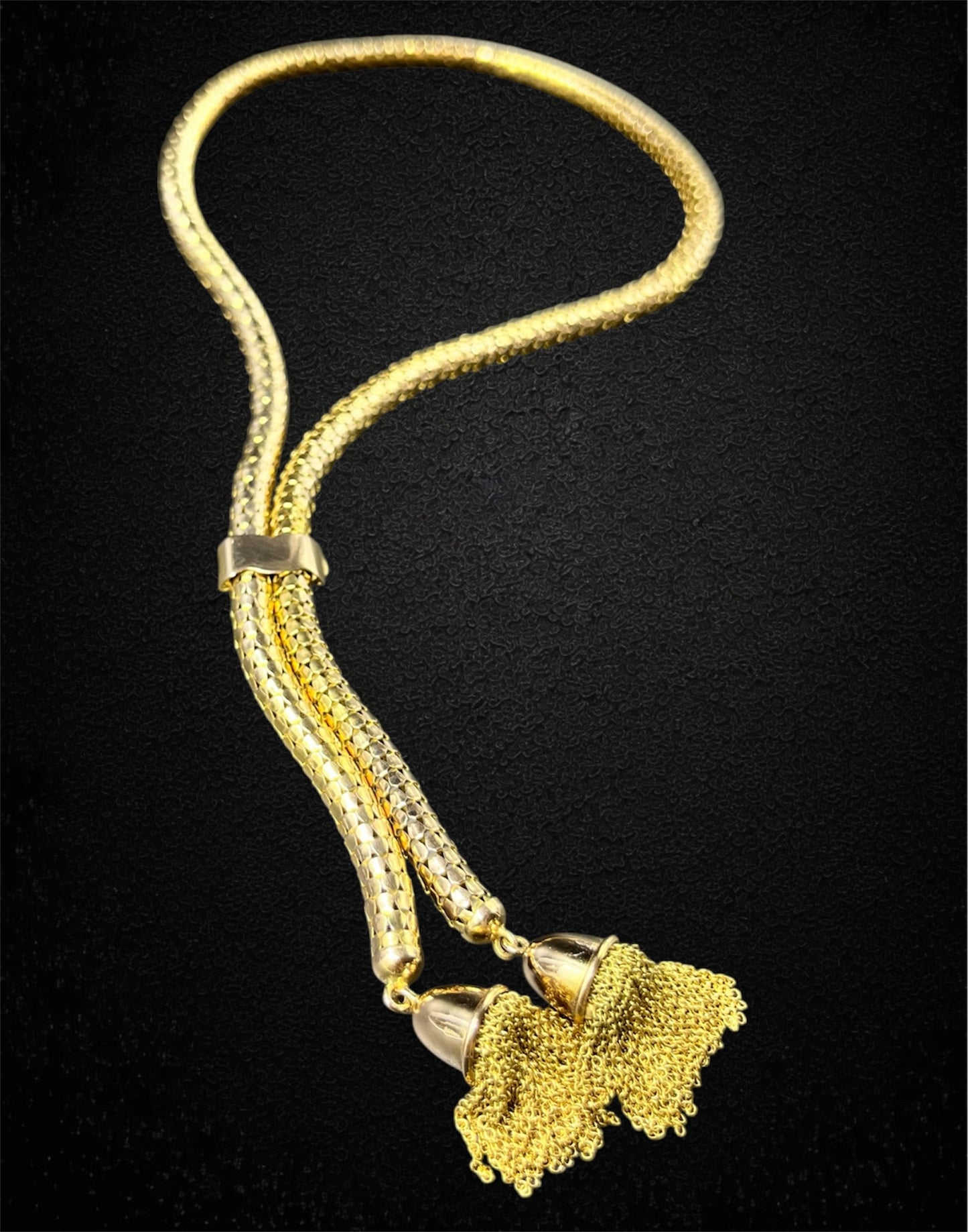 Importante collier in maglia "a serpente" anni '40