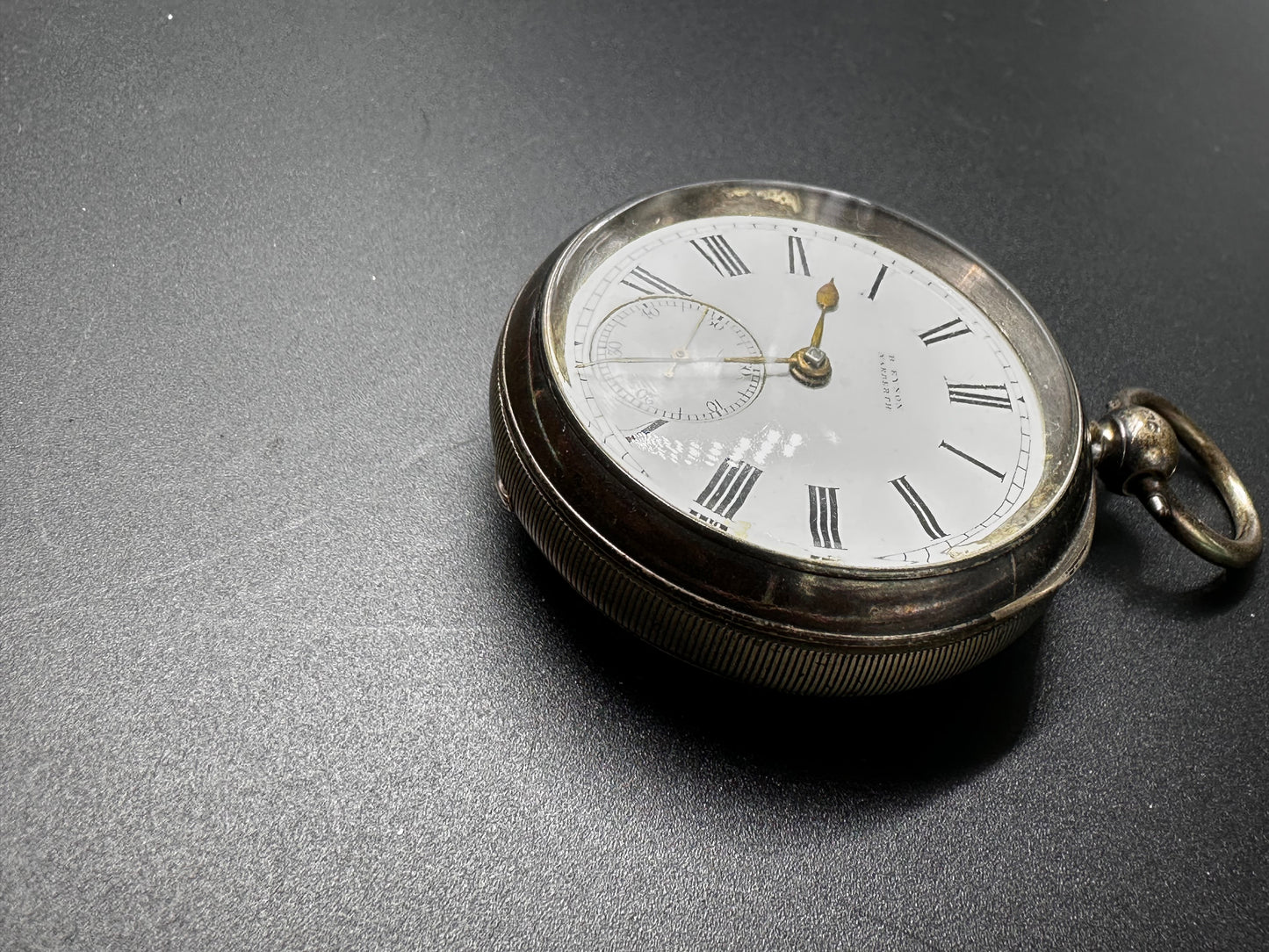 Orologio da tasca in argento – B. Eynon, Narberth – Cassa Chester 1806