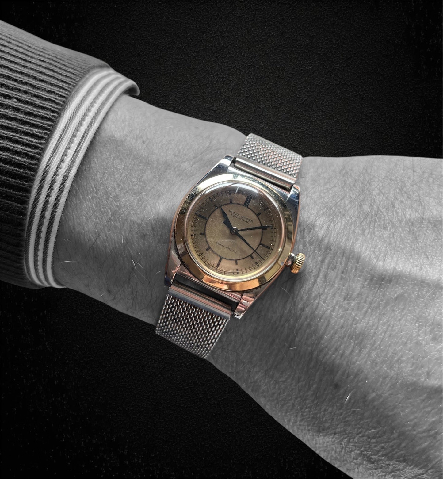 Rolex "Ovetto" Ref. 3133, oro e acciaio