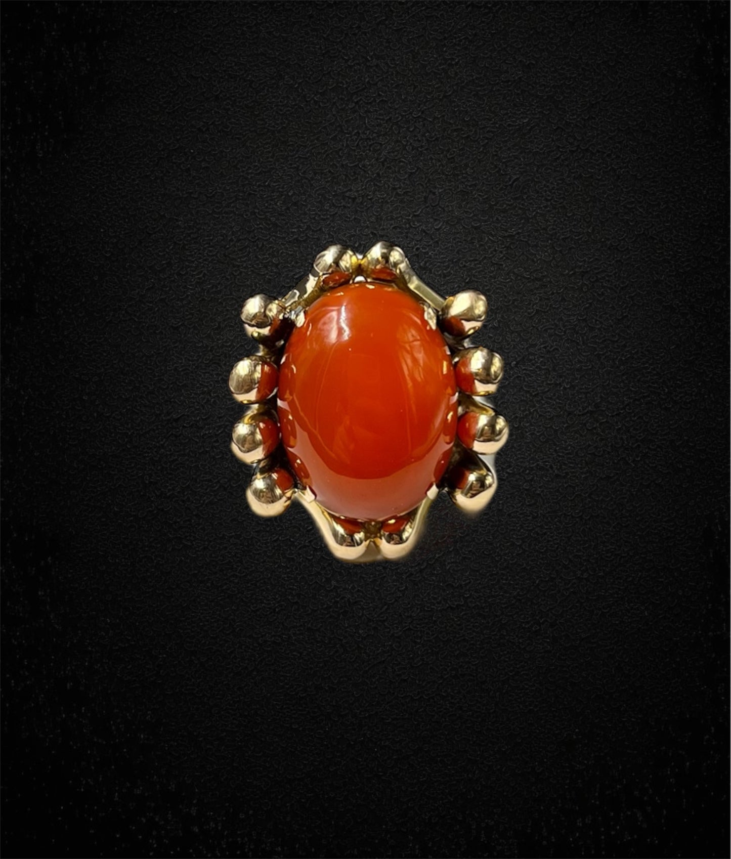 Anello cornucopia con corniola, Anni ’40