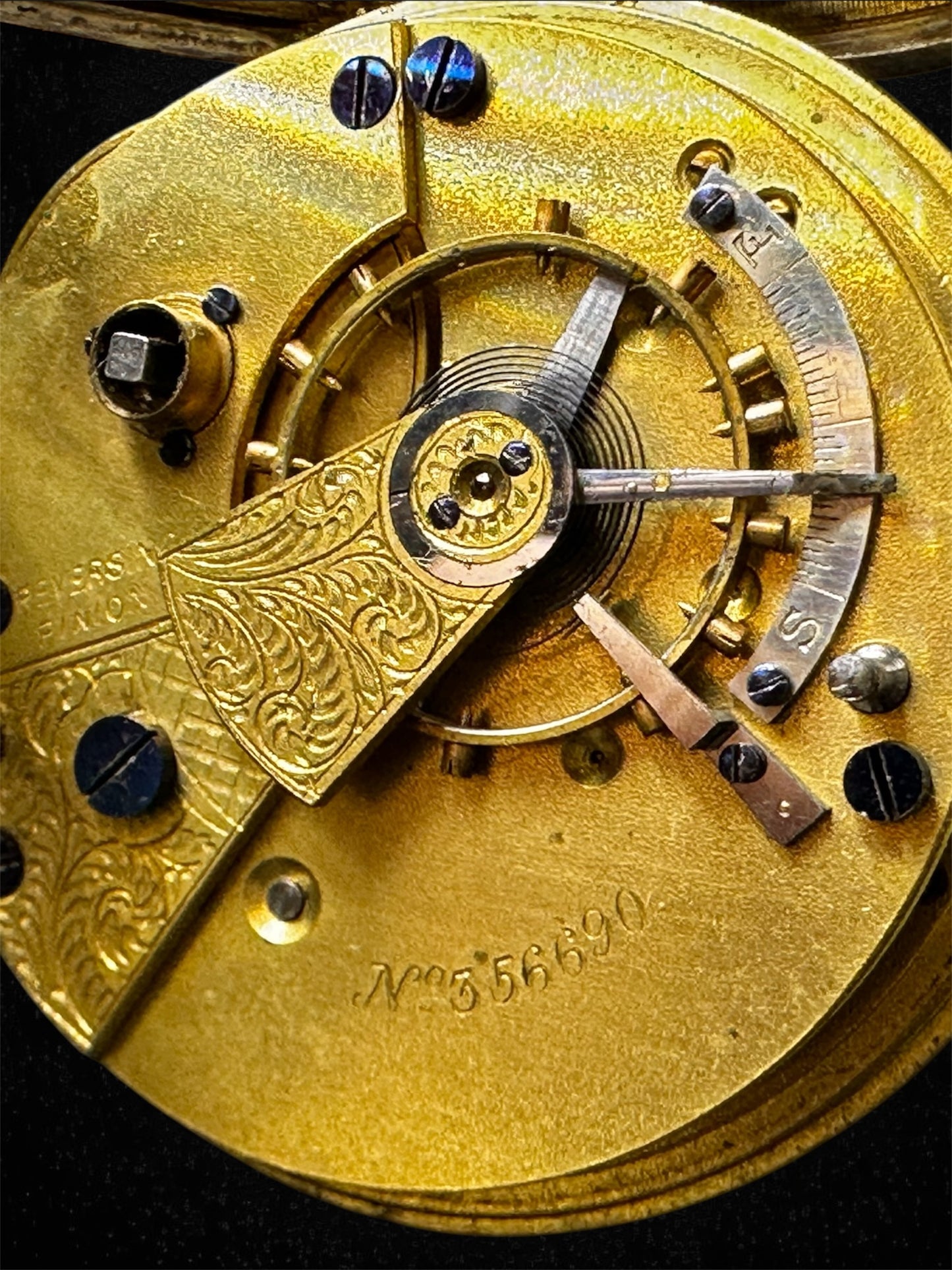 Orologio da tasca English Laver – Cassa in argento Chester 1908 – Movimento dorato (Copia)