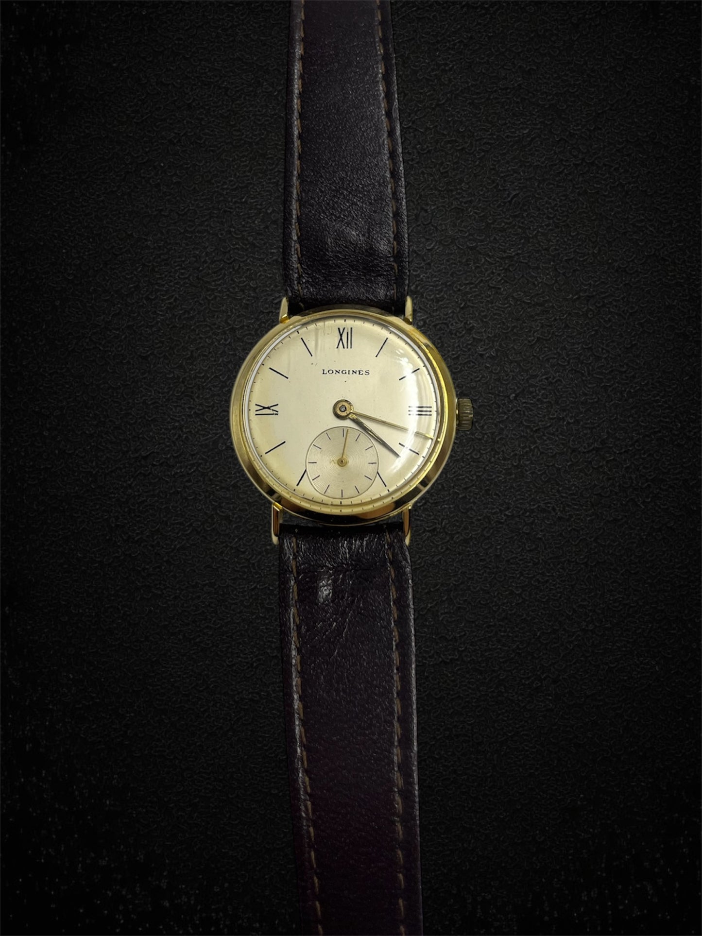 Longines – Orologio da polso vintage in oro giallo 18K