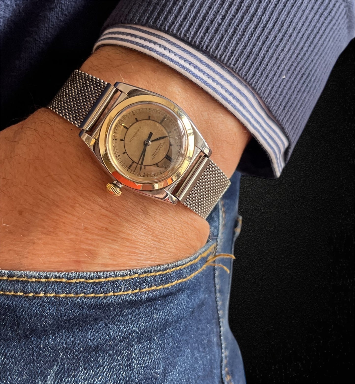 Rolex "Ovetto" Ref. 3133, oro e acciaio