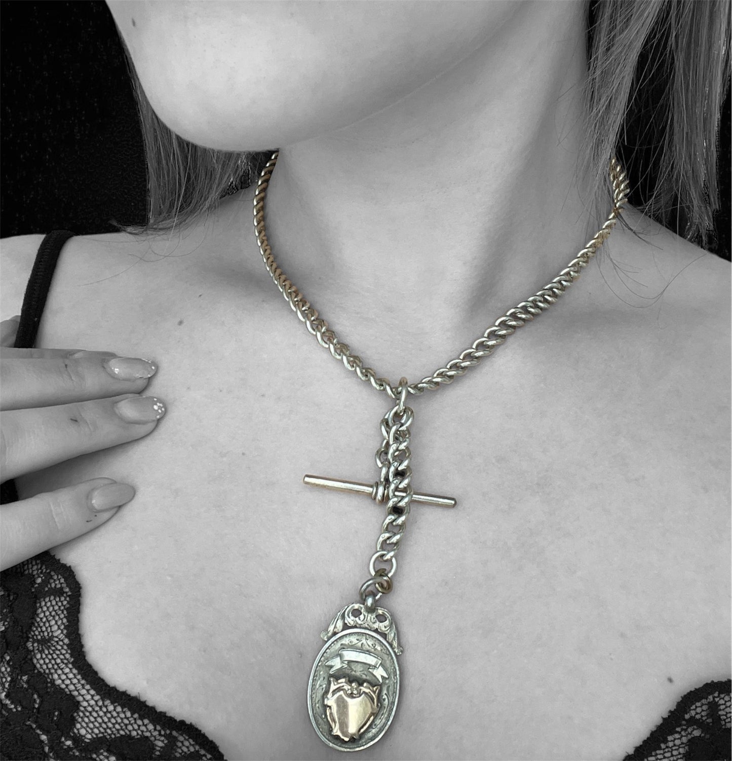 Catena inglese con pendente, XIX secolo