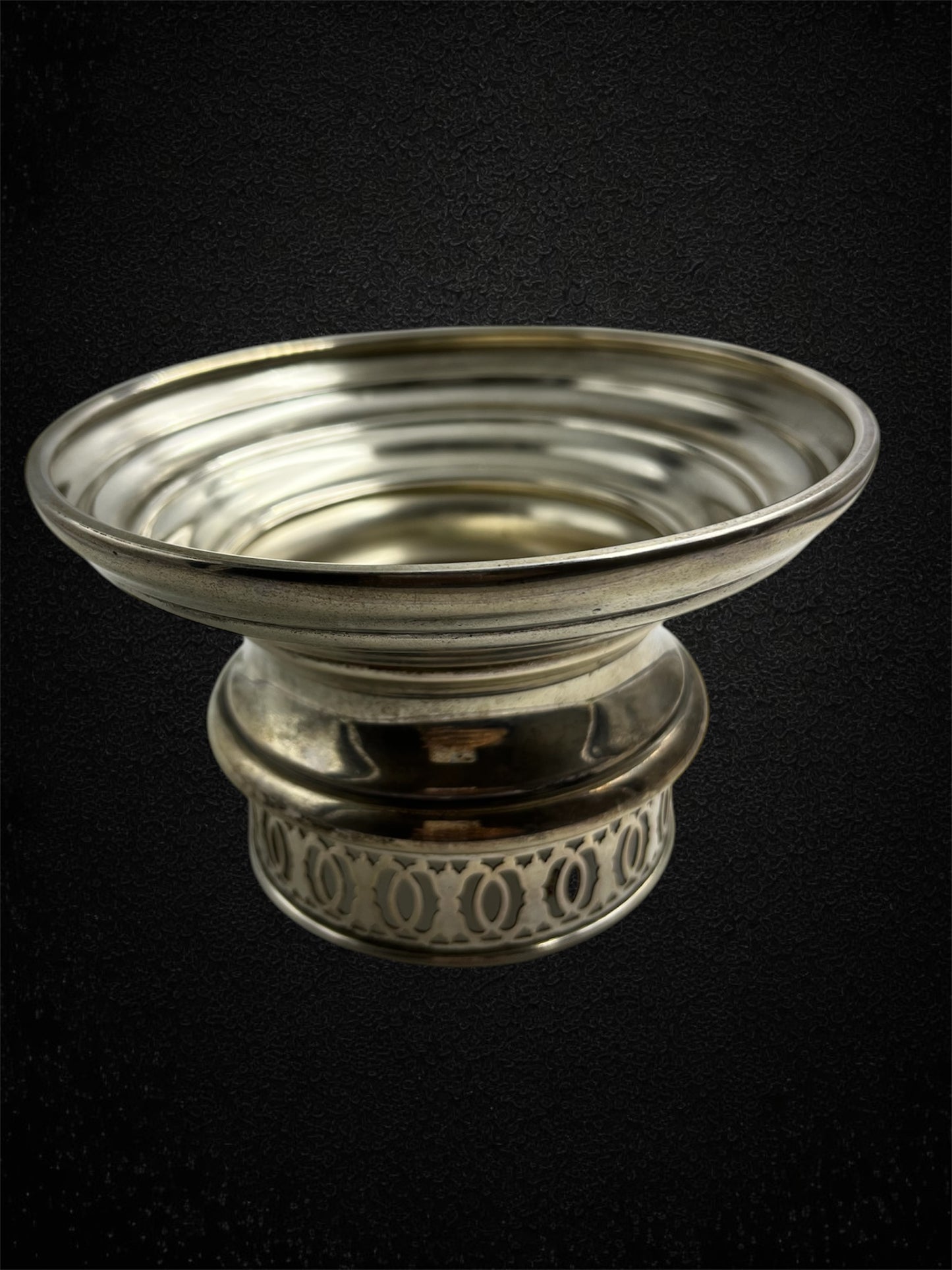 Ricci & C., Portacero in argento, Italia circa 1940