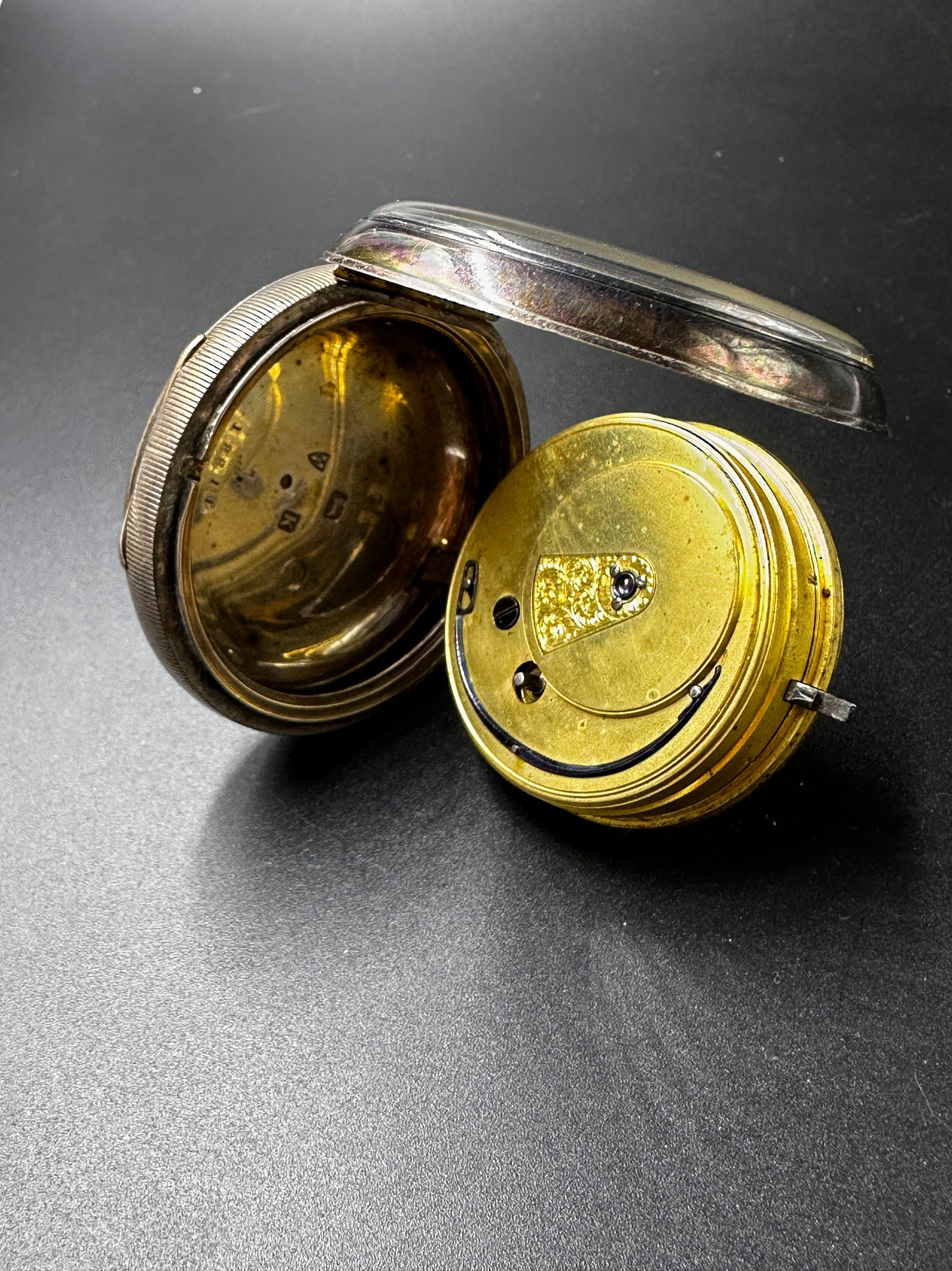 Orologio da tasca in argento – B. Eynon, Narberth – Cassa Chester 1806