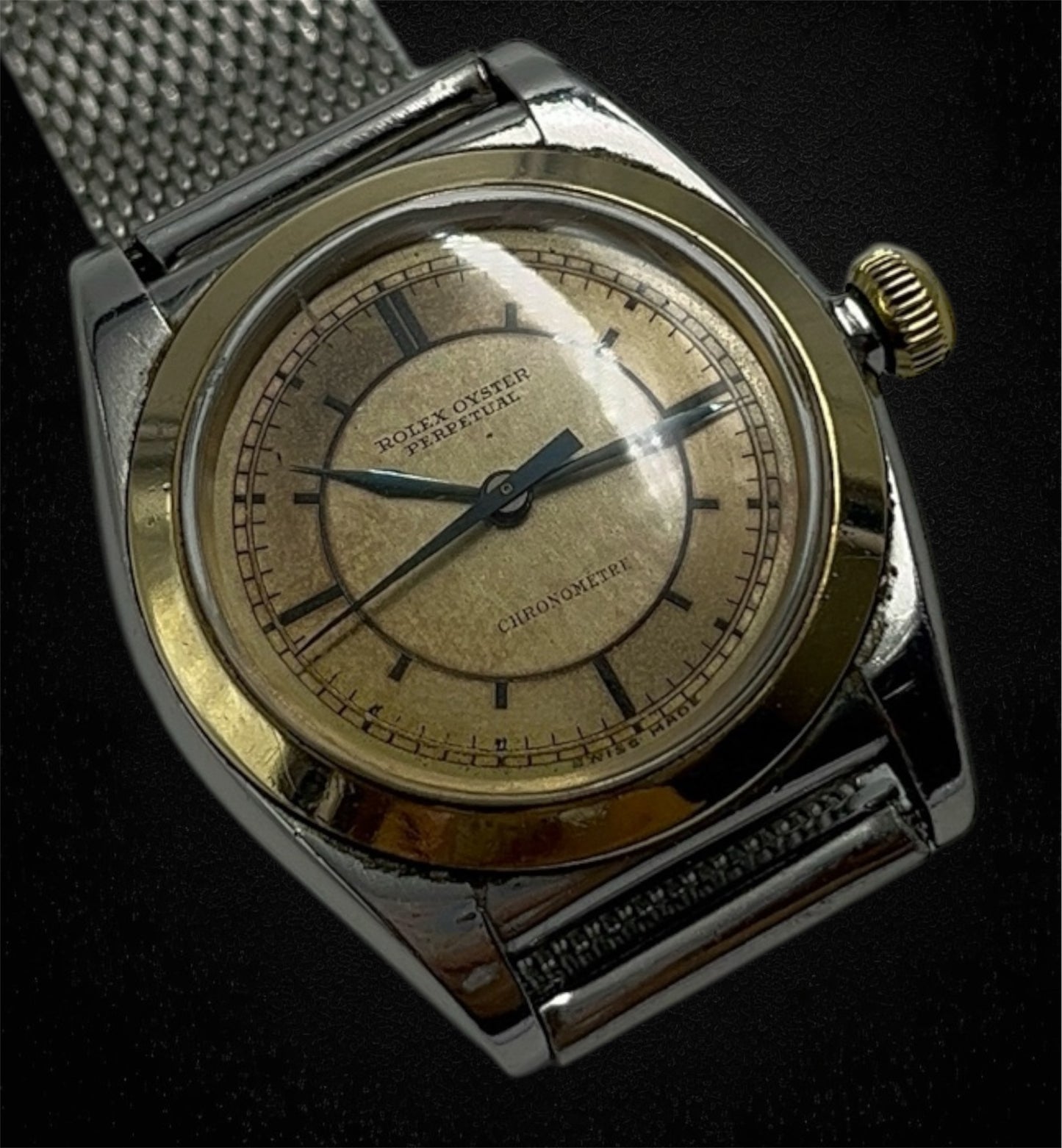 Rolex "Ovetto" Ref. 3133, oro e acciaio