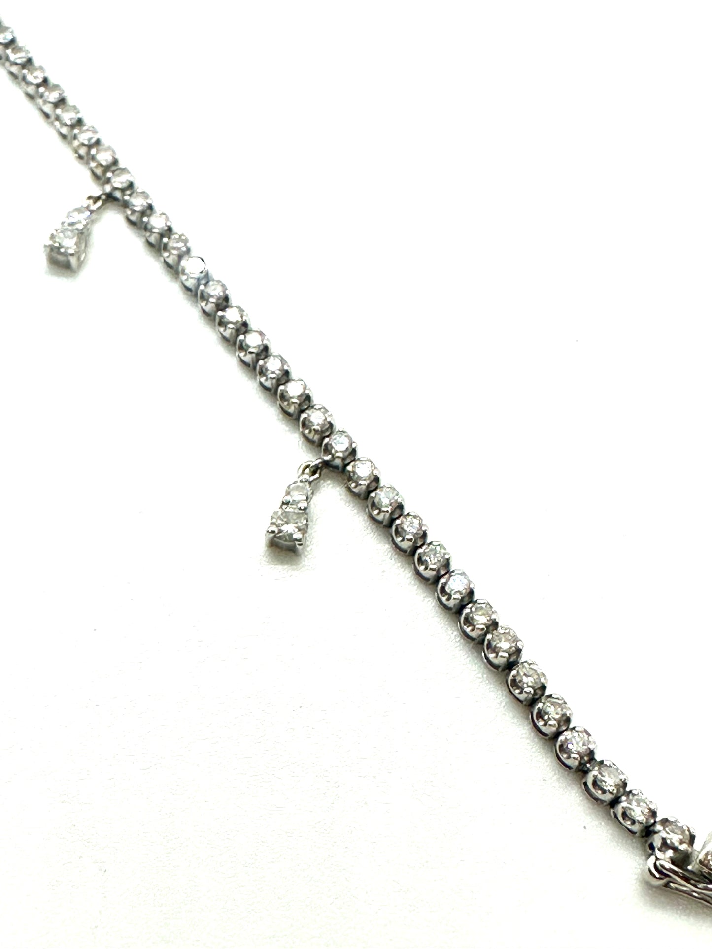 Bracciale tennis in oro bianco ct. 1,66 totali