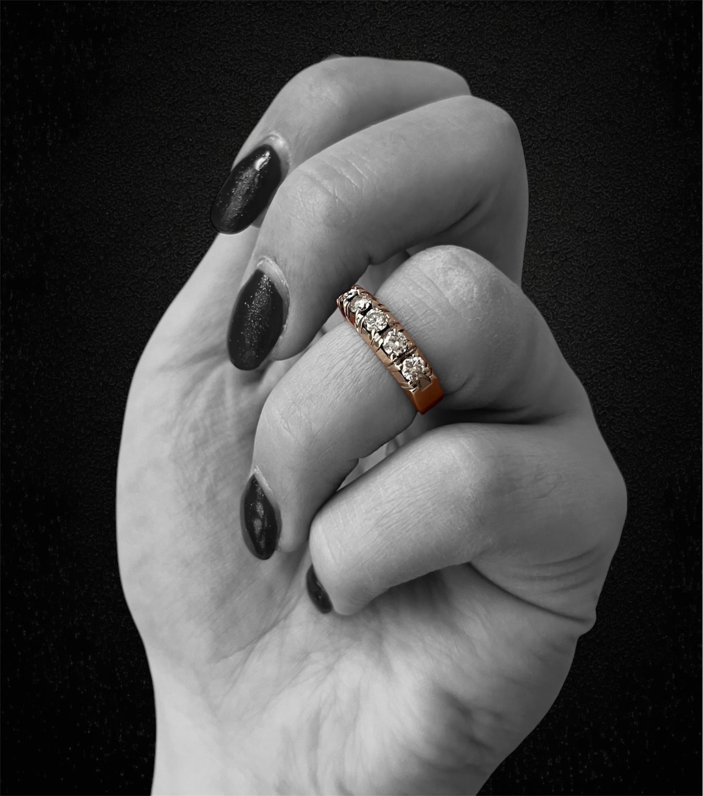 Riviere in oro bianco con diamanti ct. 0,75