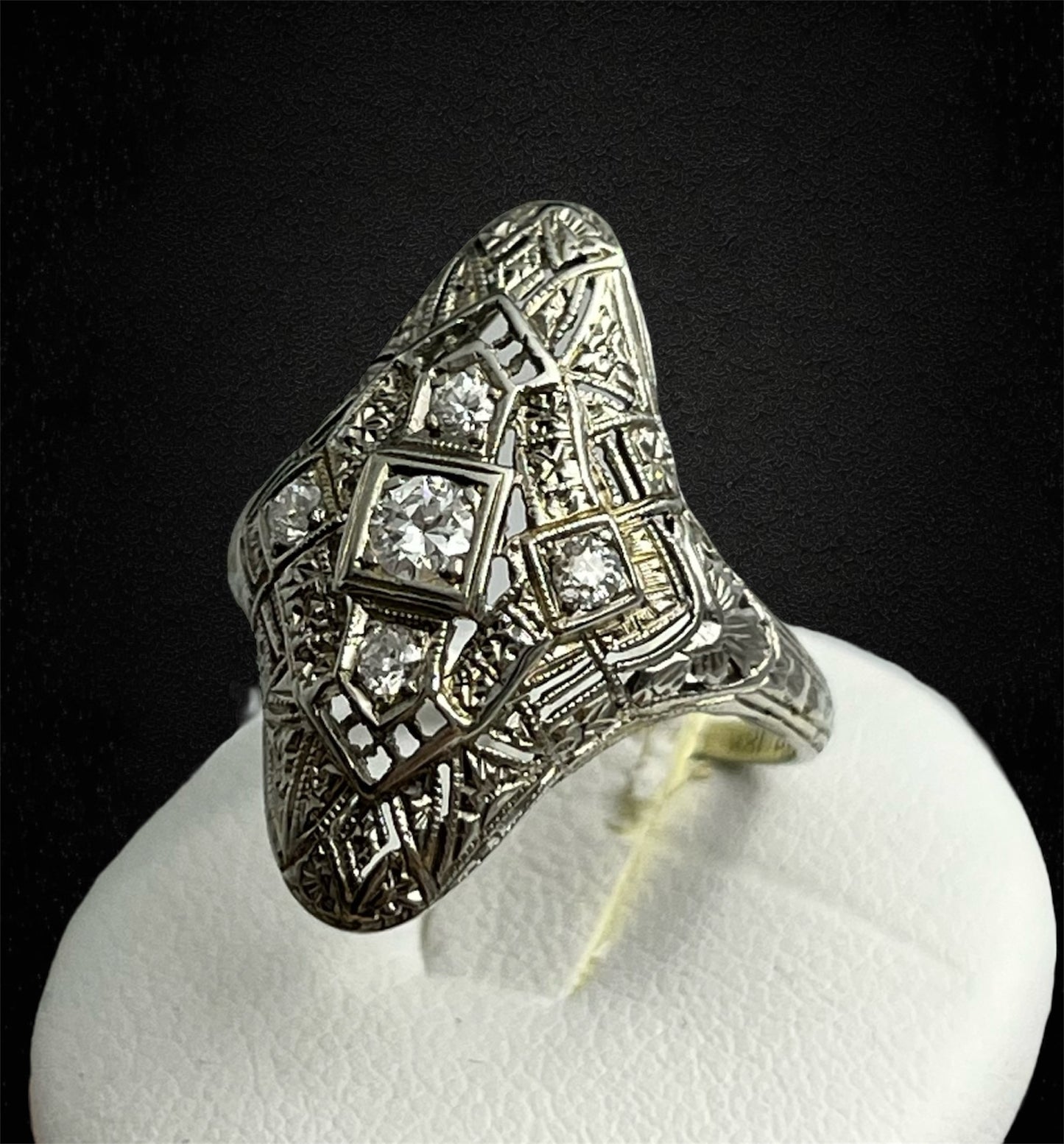 raro anello francese Art Nouveau