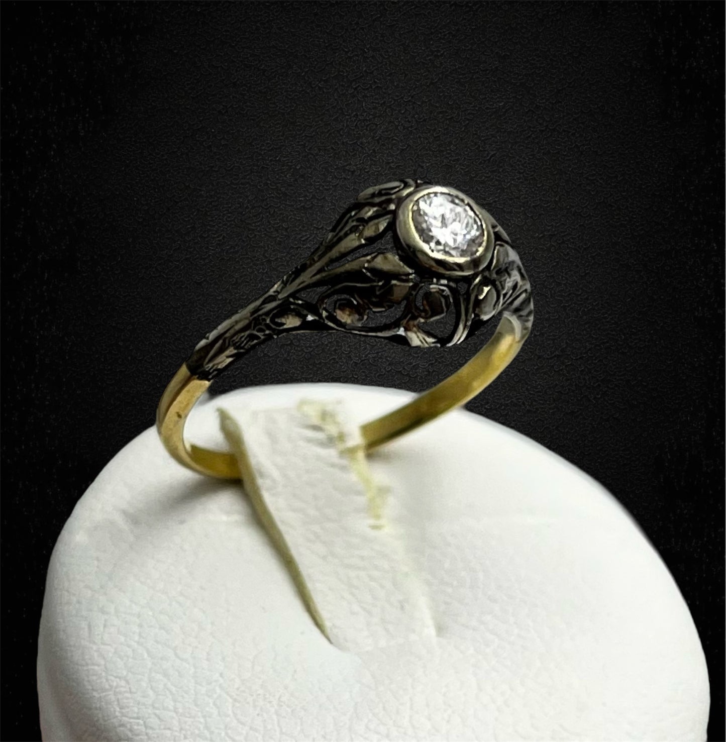 Anello Jugendstil dei primi del '900, nell'Impero Austro-Ungarico