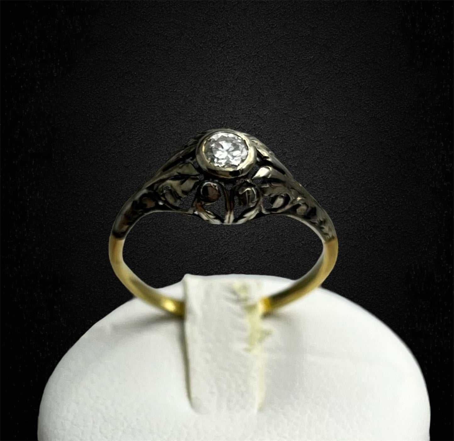 Anello Jugendstil dei primi del '900, nell'Impero Austro-Ungarico