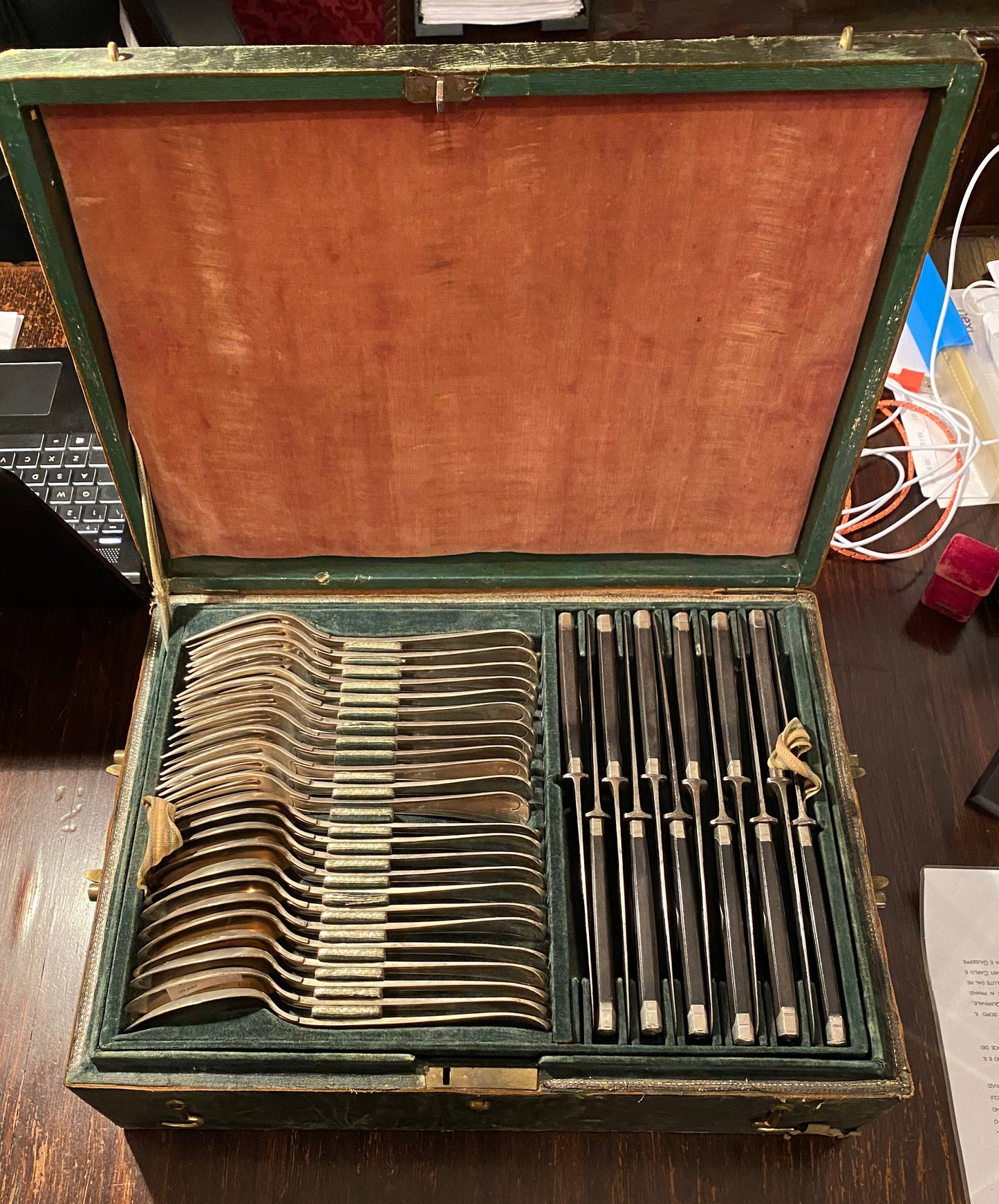 Set di Posate da Viaggio Diplomatico Savoia in Argento