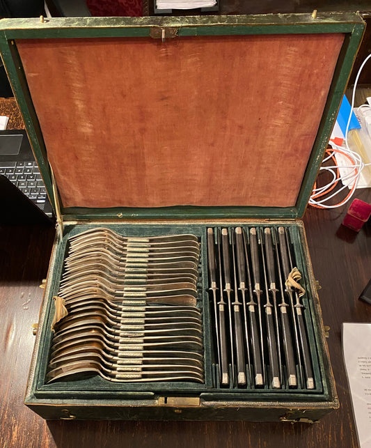 Set di Posate da Viaggio Diplomatico Savoia in Argento