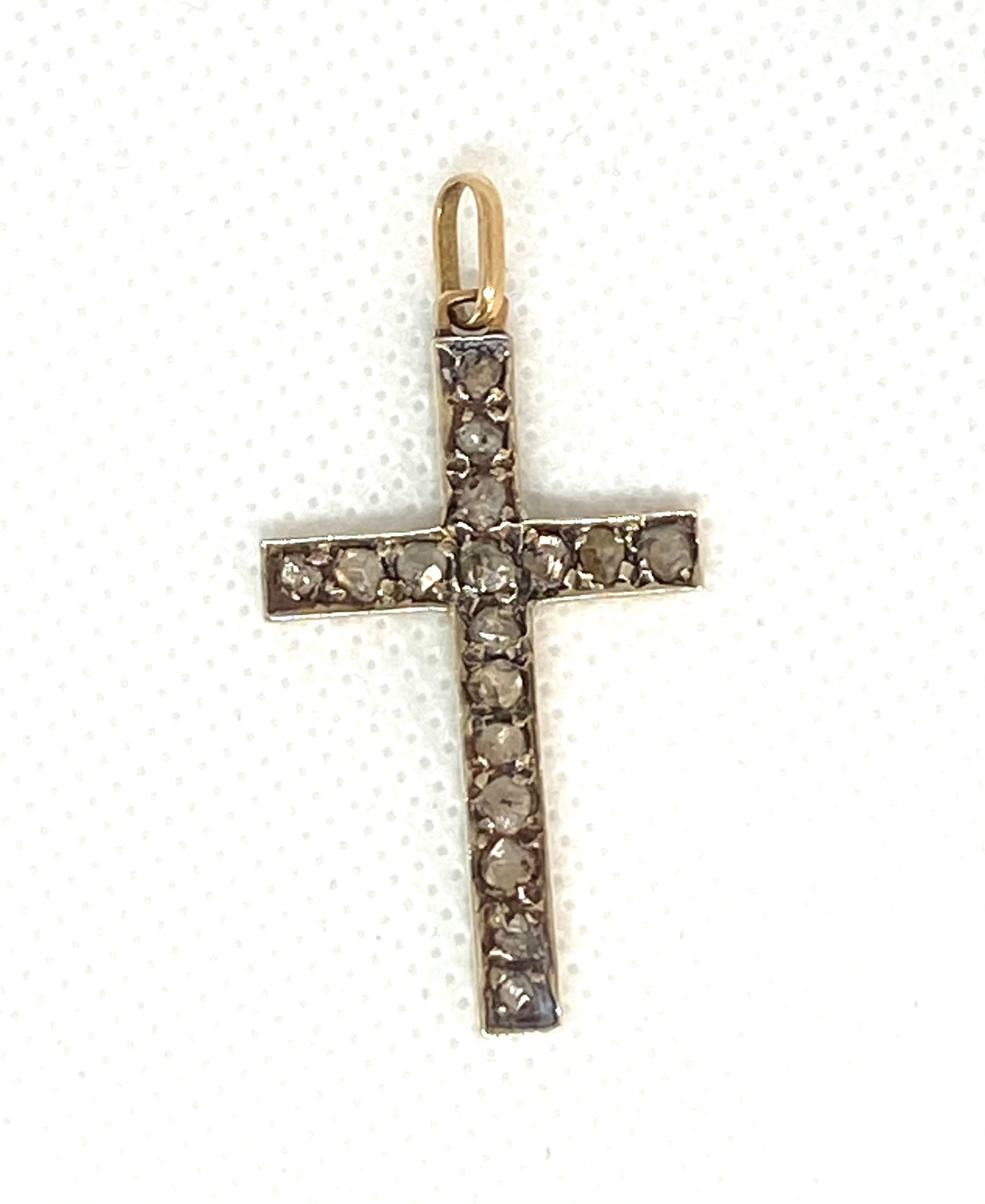 Pendente a croce, con diamanti