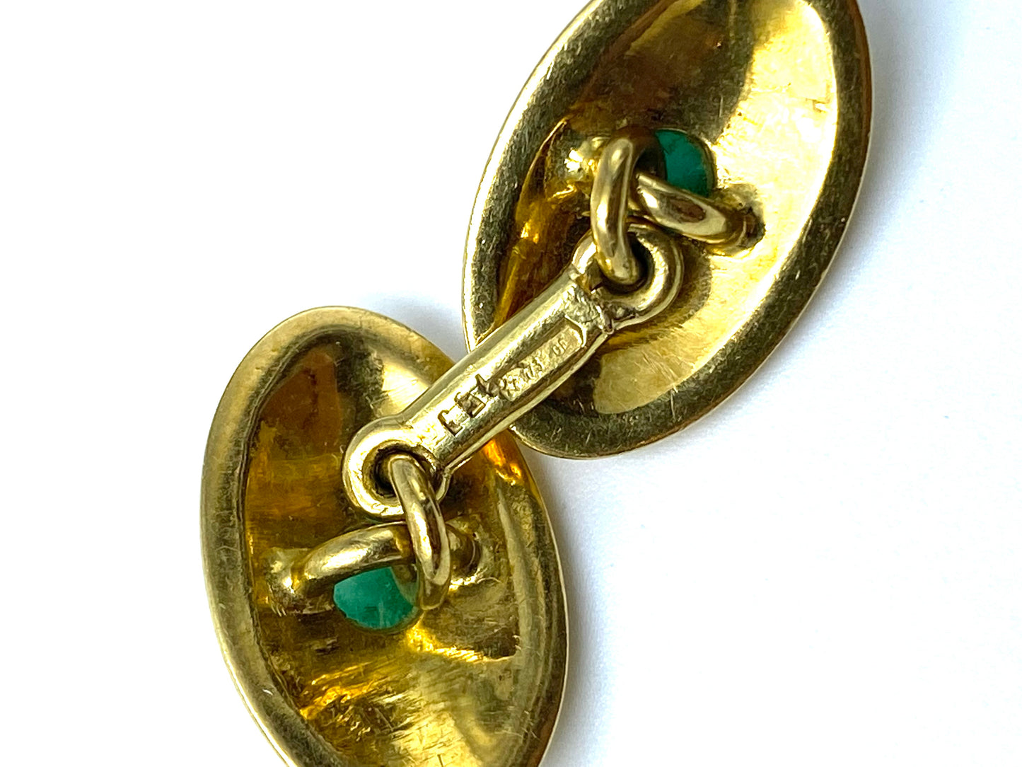 Gemelli con Smeraldi Cabochon