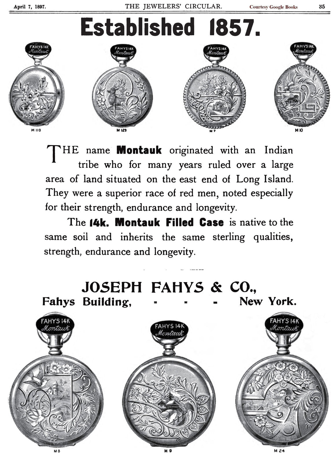 Elgin National Watch Co. con cassa Fahys Montauk n.1