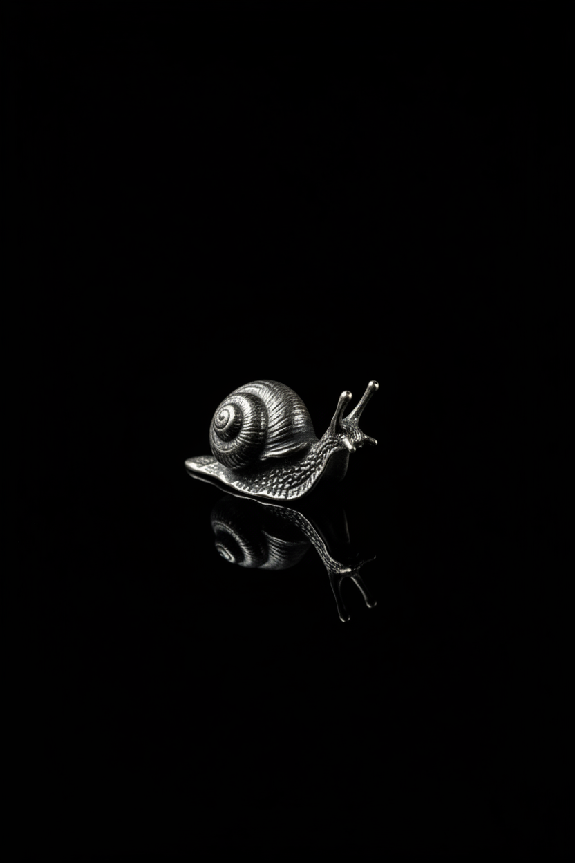 Snail in 800 Silver