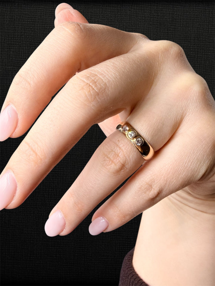 Anello Fascia Bombata Trilogy