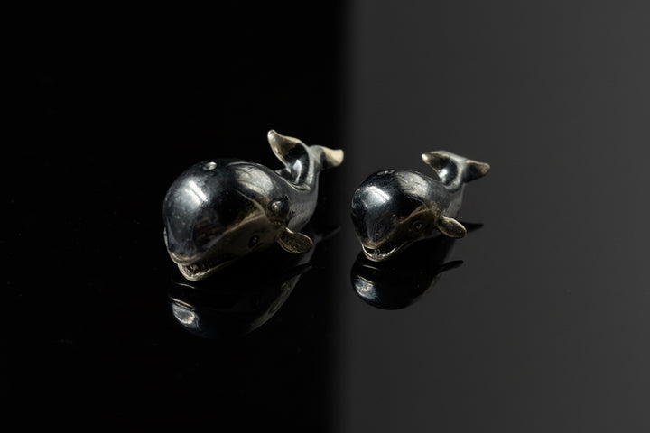 Coppia di Balene in Argento– Saturno, Arezzo