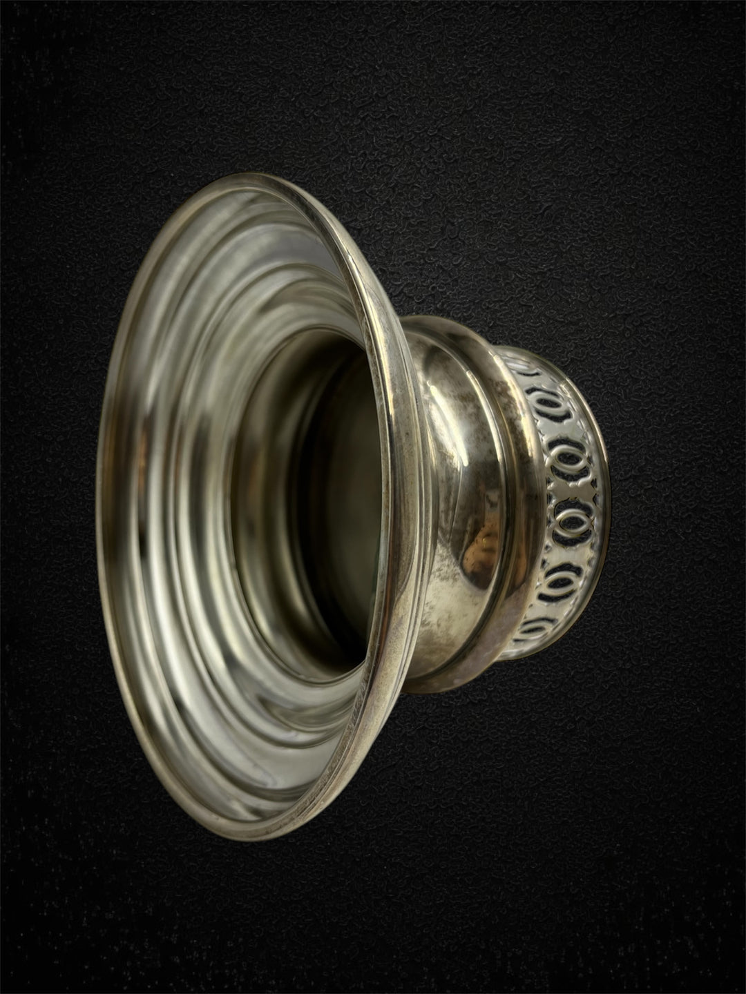 Ricci & C., Portacero in argento, Italia circa 1940