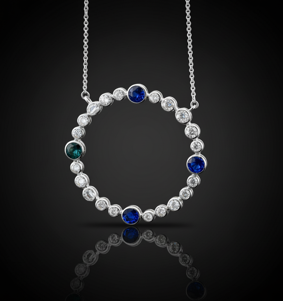 Pendente Diamanti e Zaffiri, Anni '40