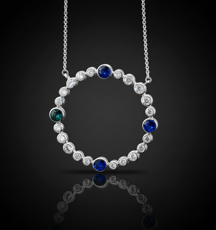 Pendente Diamanti e Zaffiri, Anni '40