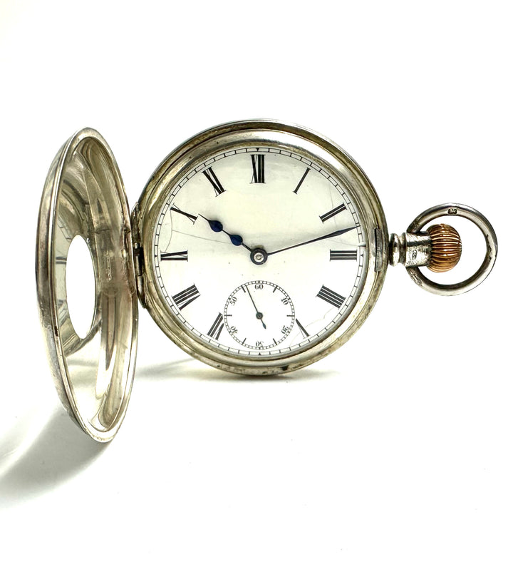 Orologio inglese "occhio di bue" in argento