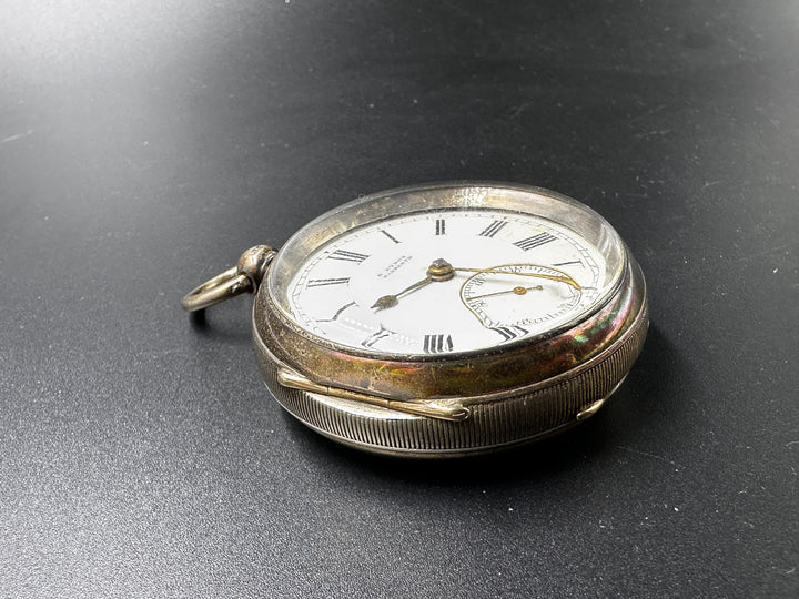 Orologio da tasca in argento – B. Eynon, Narberth – Cassa Chester 1806