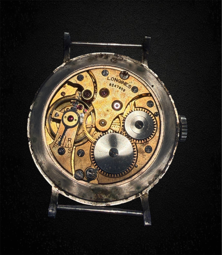 Longines anni ’30 – Acciaio, Carica Manuale