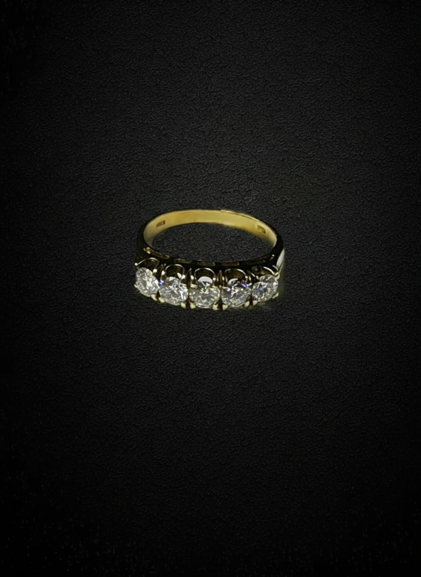 Rivière in Oro Giallo, ct.1,25