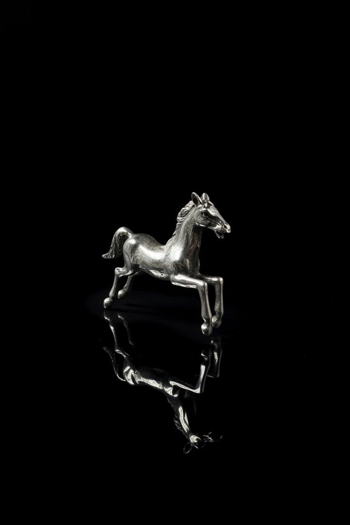 Galloping Horse in Silver
